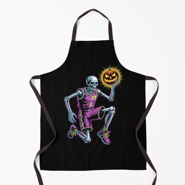 Item preview, Neon Skeleton Basketball Spooky Halloween Sports Design designed and sold by VenusStyleCo.