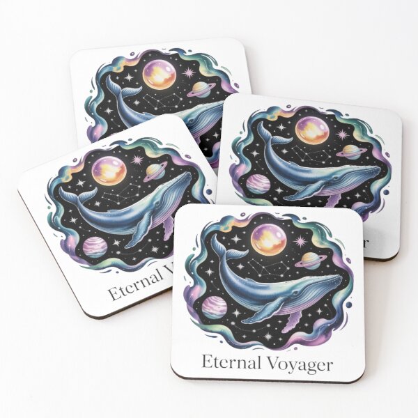 Item preview, Eternal Voyager – Cosmic Whale Mystical Design designed and sold by DesignNadine.