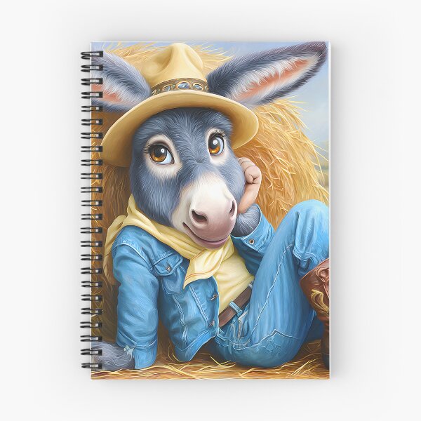 Item preview, Charming Donkey in Stylish Outfit and Hat designed and sold by Artessie.