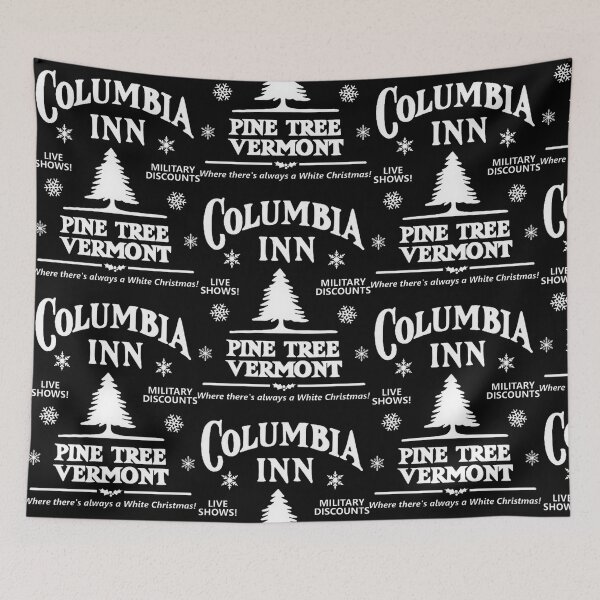 Item preview, Columbia Inn Pine Tree Vermont Retro Holiday Design designed and sold by Noah9Graham.