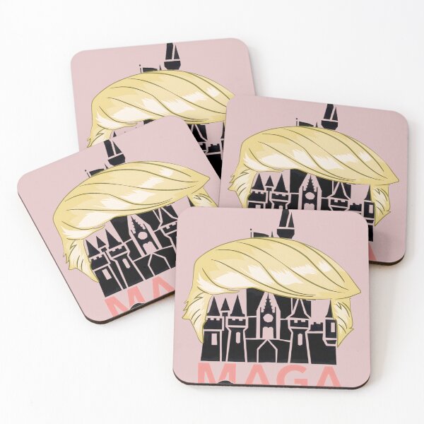 Item preview, MAGA Kingdom Castle: Patriotic Political Humor with Iconic Blonde Hair Crown designed and sold by Oliver6Rivera.