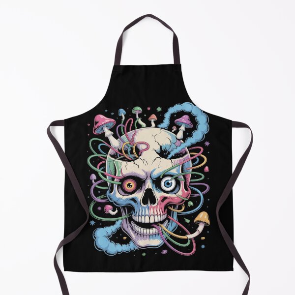 Item preview, Psychedelic Mushroom Skull – Trippy Surreal Skull Art with Colorful Chaos designed and sold by NO-STUDIO.