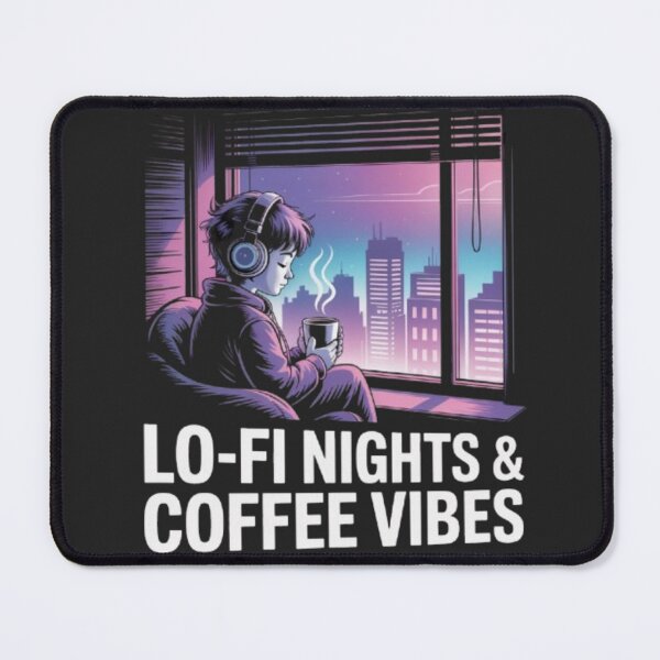 Artikelvorschau, Lo-Fi-Nächte und Kaffee-Vibes – Entspannendes ästhetisches Design entworfen und verkauft von DesignNadine.