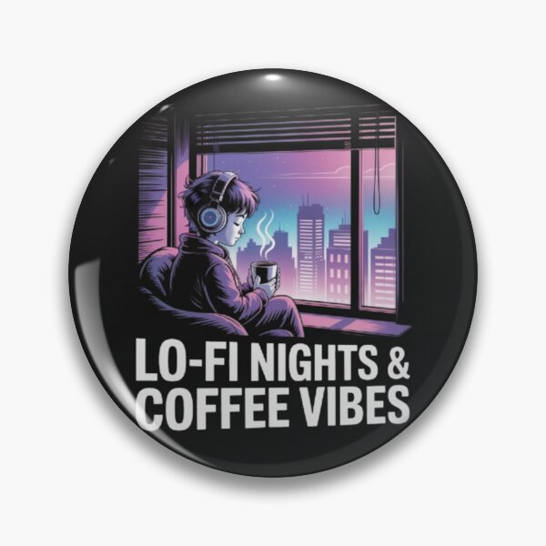Artikelvorschau, Lo-Fi-Nächte und Kaffee-Vibes – Entspannendes ästhetisches Design entworfen und verkauft von DesignNadine.