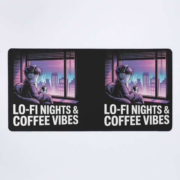 Item preview, Lo-Fi Nights & Coffee Vibes – Relaxing Aesthetic Design designed and sold by DesignNadine.