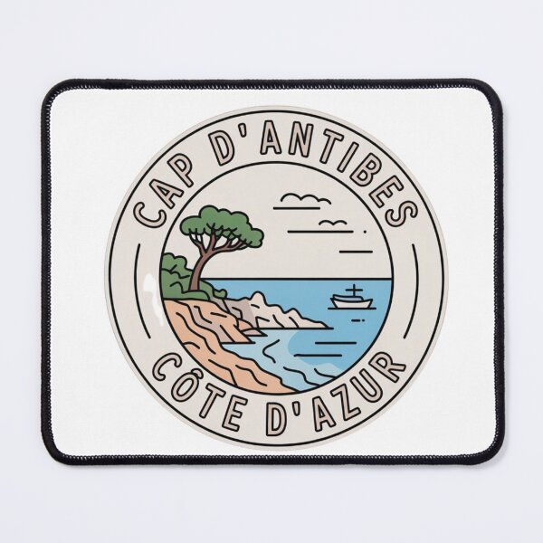 Item preview, Cap d’Antibes Côte d’Azur Minimalist Travel Sticker – French Riviera Line Art Design designed and sold by Timeless Design.