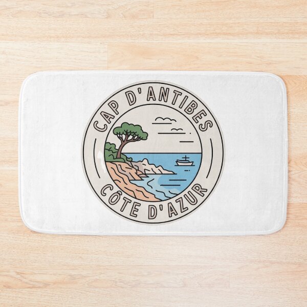 Item preview, Cap d’Antibes Côte d’Azur Minimalist Travel Sticker – French Riviera Line Art Design designed and sold by Timeless Design.