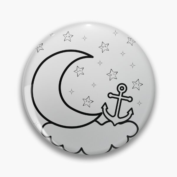 Item preview, Subtle Ateez Crescent Moon in Black designed and sold by SparkDiamond.