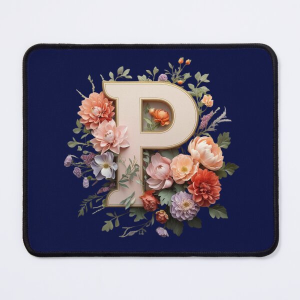 Item preview, Elegant Floral Monogram Letter P – Botanical Initial with Peonies, Roses & Dahlias | Personalized Gift & Feminine Decor designed and sold by AmenAlways.