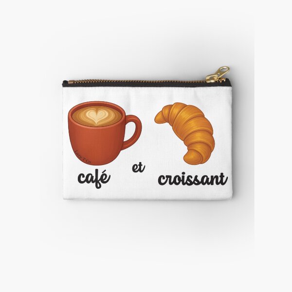 Item preview, Café et Croissant – Cozy French Breakfast Illustration designed and sold by Lazy T Co..