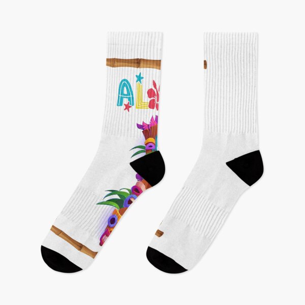 Item preview, Aloha Tiki Mask Sticker | Colorful Hawaiian Polynesian Bamboo Frame Design designed and sold by Pophands.