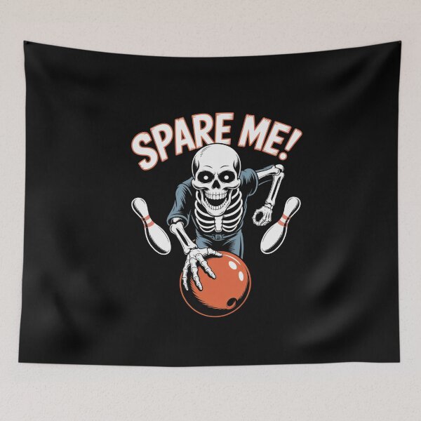 Item preview, Bowling Skeleton Funny Spooky Sports Halloween Design designed and sold by VenusStyleCo.