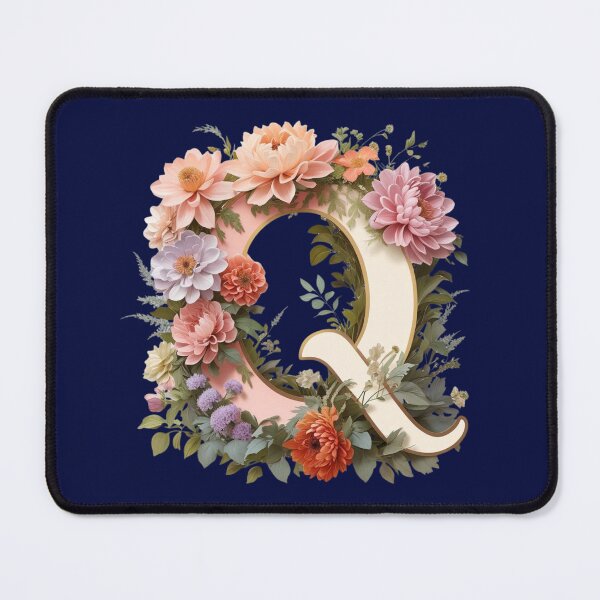 Item preview, Elegant Floral Monogram Letter Q – Botanical Initial with Peonies, Roses & Dahlias | Personalized Gift & Feminine Decor designed and sold by AmenAlways.