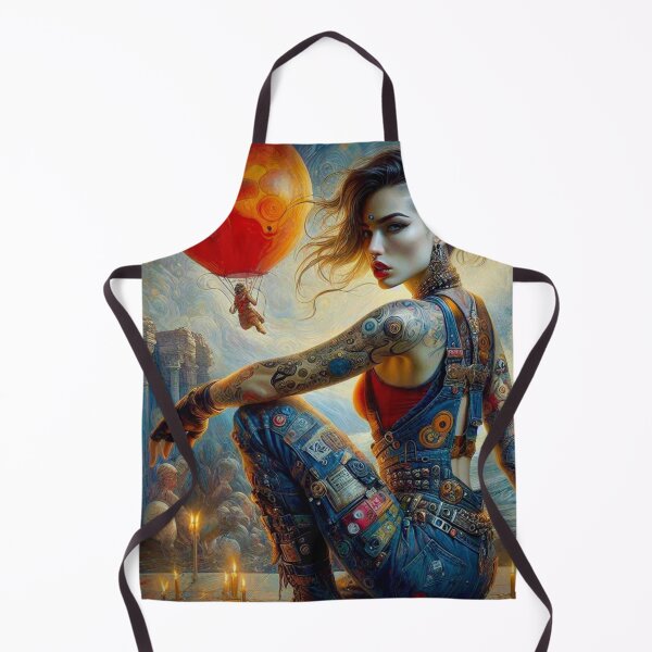 Item preview, Cyber Renaissance Rebel – Cosmic Warrior in Painted Armor designed and sold by Ghost Archer Illusions.