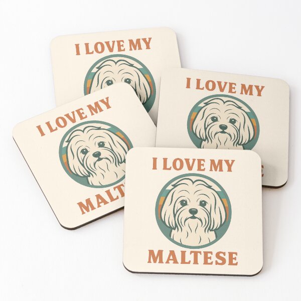 Item preview, Maltese designed and sold by TheWonkyEaselCo.