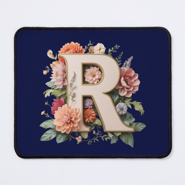 Item preview, Elegant Floral Monogram Letter R – Botanical Initial with Peonies, Roses & Dahlias | Personalized Gift & Feminine Decor designed and sold by AmenAlways.