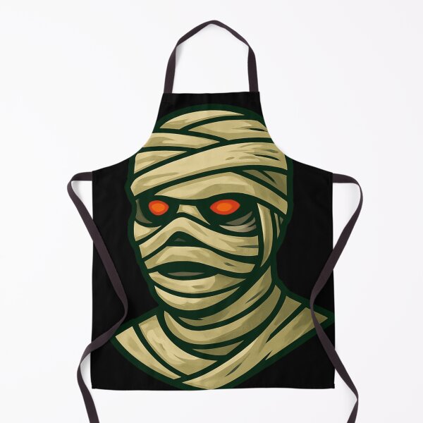 Item preview, Scary Creepy Mummy Character Illustration Red Glowing Eyes Wrapped Bandages Halloween Horror Spooky Monster Artwork Dark Style designed and sold by Mimoshi ⭐⭐⭐⭐⭐.