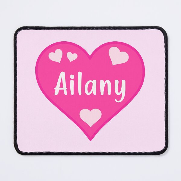 Item preview, Ailany Name Pink Heart designed and sold by Jeallan Designs.