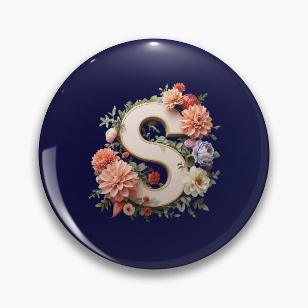 Item preview, Elegant Floral Monogram Letter S – Botanical Initial with Peonies, Roses & Dahlias | Personalized Gift & Feminine Decor designed and sold by AmenAlways.