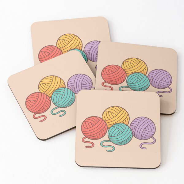 Item preview, Colorful Yarn Balls – Cute Crochet & Knitting Illustration designed and sold by MarJul.