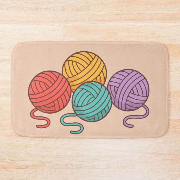 Item preview, Colorful Yarn Balls – Cute Crochet & Knitting Illustration designed and sold by MarJul.