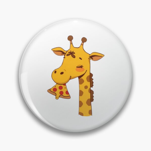 Item preview, Giraffe pizza food hamburger cute happy birthday gift  designed and sold by CheeseBlueprint.
