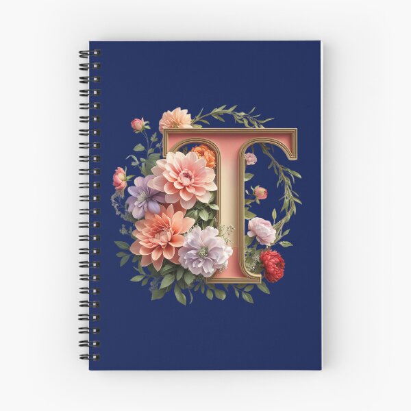 Item preview, Elegant Floral Monogram Letter T – Botanical Initial with Peonies, Roses & Dahlias | Personalized Gift & Feminine Decor designed and sold by AmenAlways.