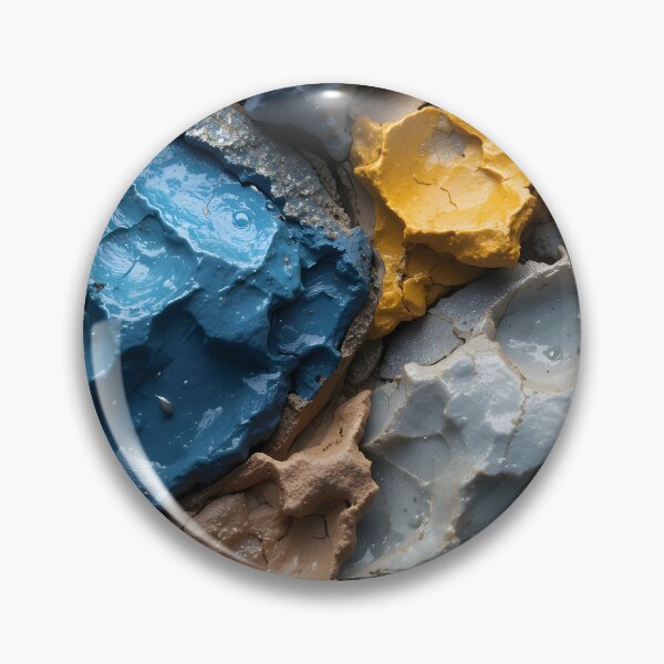 Item preview, Abstract Paint Texture with Blue, Yellow, and Beige Mouse Pads designed and sold by FestivityFinds.