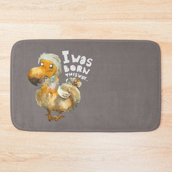 Item preview, “I Was Born This Way” Funny Watercolor Dodo Bird Cartoon Illustration designed and sold by OlenaKoshevaArt.