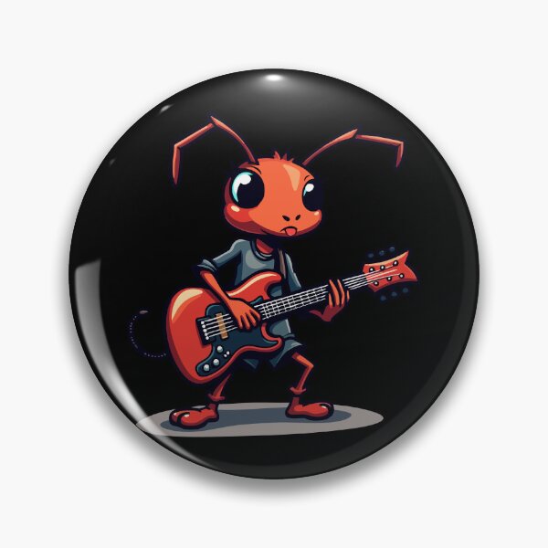 Artikelvorschau, Rockende Ameise mit Gitarre entworfen und verkauft von Hans-Design.