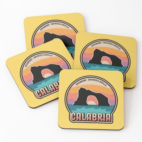Item preview, Arcomagno Sunset – Calabria Vintage Travel Sticker (Italy Badge Design) designed and sold by Timeless Design.