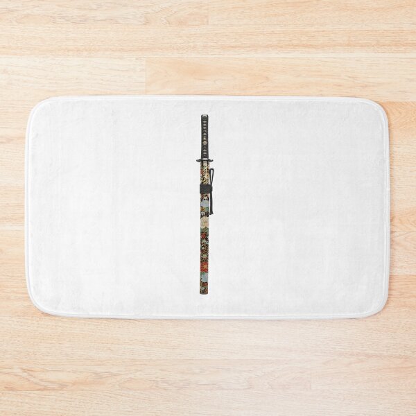 Item preview, Elegant Katana with Floral & Flower Scabbard Design designed and sold by BambooVibes.
