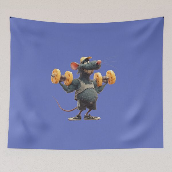 Item preview, Cute Gym Rat Graphic – Funny Exercise Lover Artwork designed and sold by harmzk90.