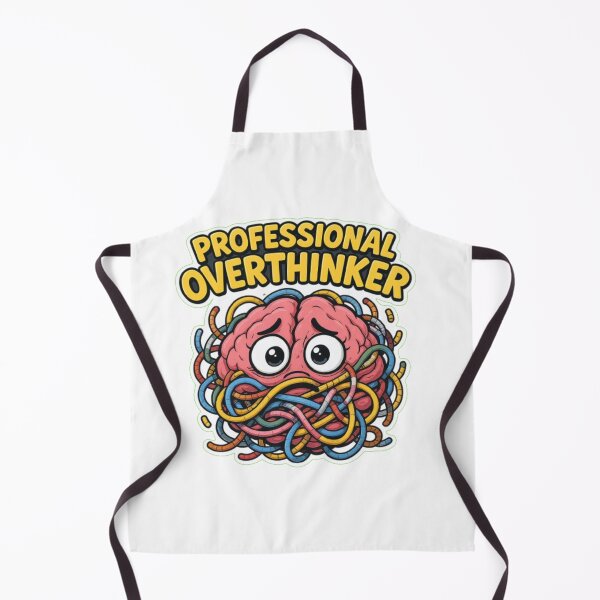 Item preview, Professional Overthinker – Funny Brain T-Shirt designed and sold by SmileyHaus.