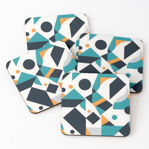 Item preview, Geometric Abstract Design with Triangles and Circles iPhone Case designed and sold by FestivityFinds.