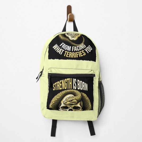 Item preview, Strength Is Born From Facing What Terrifies You Anaconda Skull Art designed and sold by ArtsyExplorer.