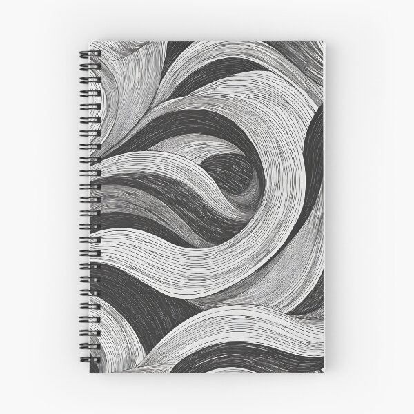 Item preview, Black and White Abstract Swirling Lines Design Mouse Pads designed and sold by FestivityFinds.