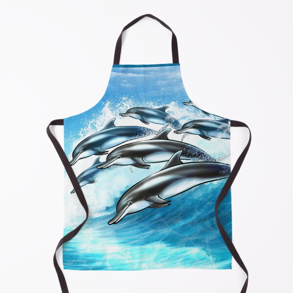 Item preview, Dolphins Riding The Waves designed and sold by 3-Beans-Art.