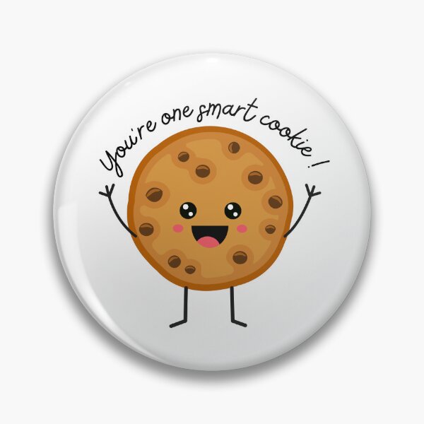 Item preview, You are one smart cookie funny humor food pun  designed and sold by Sketchbook Studio by Aqsaa.