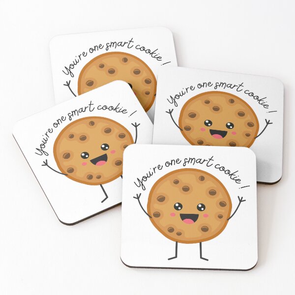 Item preview, You are one smart cookie funny humor food pun  designed and sold by Sketchbook Studio by Aqsaa.