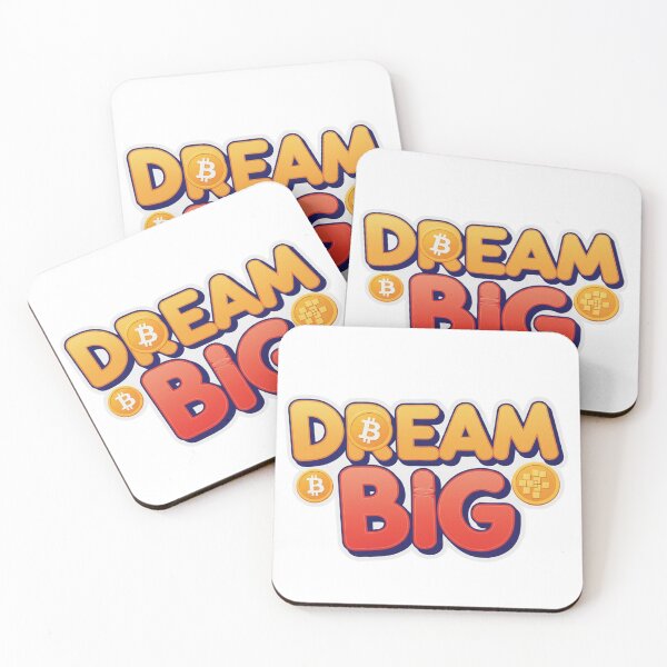 Item preview, Dream Big Crypto - Bitcoin and Digital Currency Motivation designed and sold by BambooVibes.
