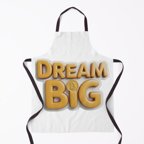 Item preview, DREAM BIG Bitcoin Motivation designed and sold by BambooVibes.