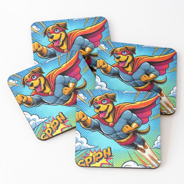 Item preview, Superhero Dog Comic Book Style Art designed and sold by purrfectprints2025 .