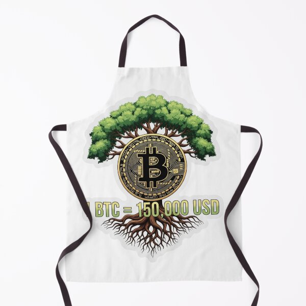 Item preview, 1 BTC = 150,000 USD Bitcoin Tree Sticker designed and sold by BambooVibes.