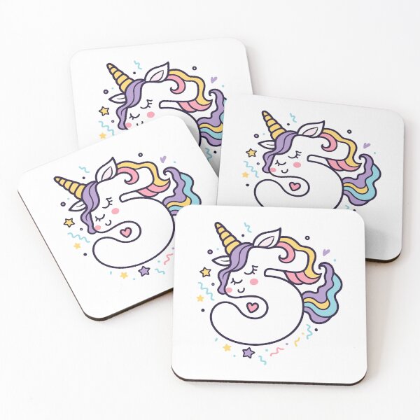 Item preview, Kids Unicorn 5th Birthday 5 Years Old Fifth Bday designed and sold by Blok45.
