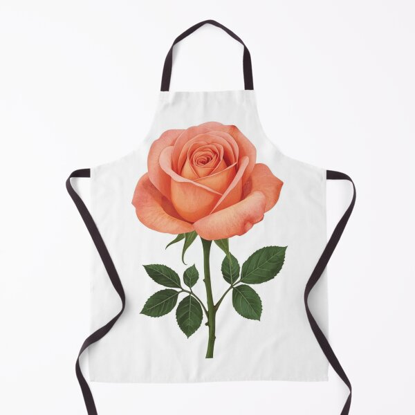 Item preview, Elegant Peach Rose Illustration designed and sold by BambooVibes.