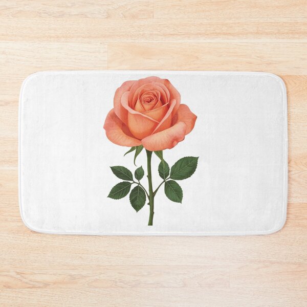 Item preview, Elegant Peach Rose Illustration designed and sold by BambooVibes.
