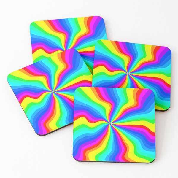 Item preview, Rainbow Spiral Swirl Abstract Sticker designed and sold by FestivityFinds.