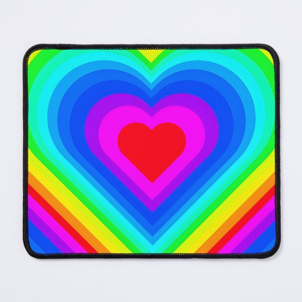 Item preview, Rainbow Heart Pattern Sticker designed and sold by FestivityFinds.