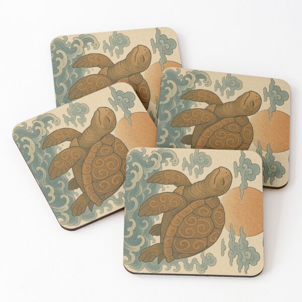 Item preview, Wafu Turtle Illustration designed and sold by ワフパズル.